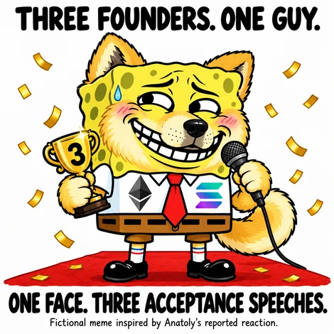 Trogebob parody cartoon: ACCEPTING OUR OWN AWARD
