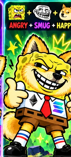 Trogebob mixed expression ANGRY + SMUG + HAPPY